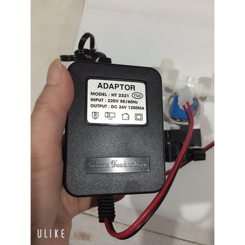 Nguồn Adaptor 24v kèm Van Áp Cao Van Điện Từ và dây nối