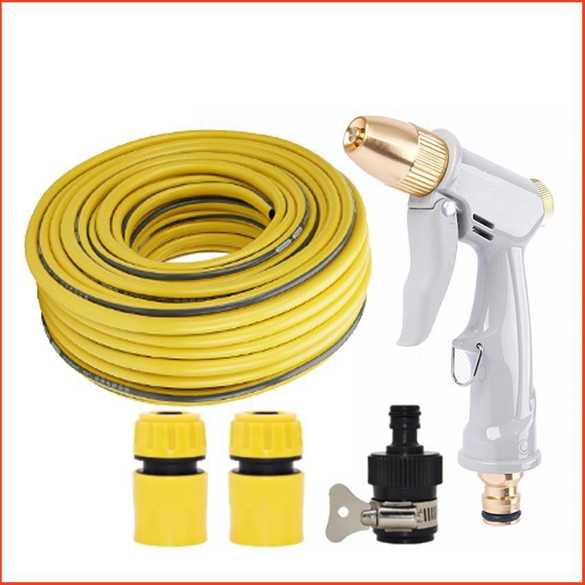 Bộ dây vòi xịt nước rửa xe, tưới cây tăng áp 3 lần, loại 7-10m 206846