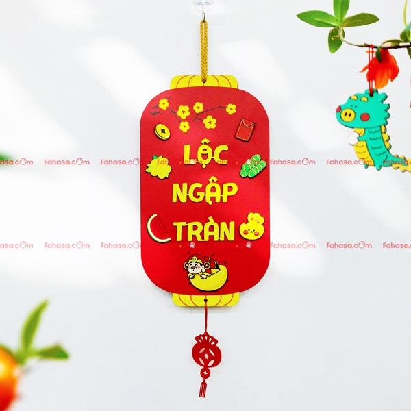 Bảng Gỗ Chữ Lộc Ngập Tràn - Trang Trí Tết - Bách Mộc