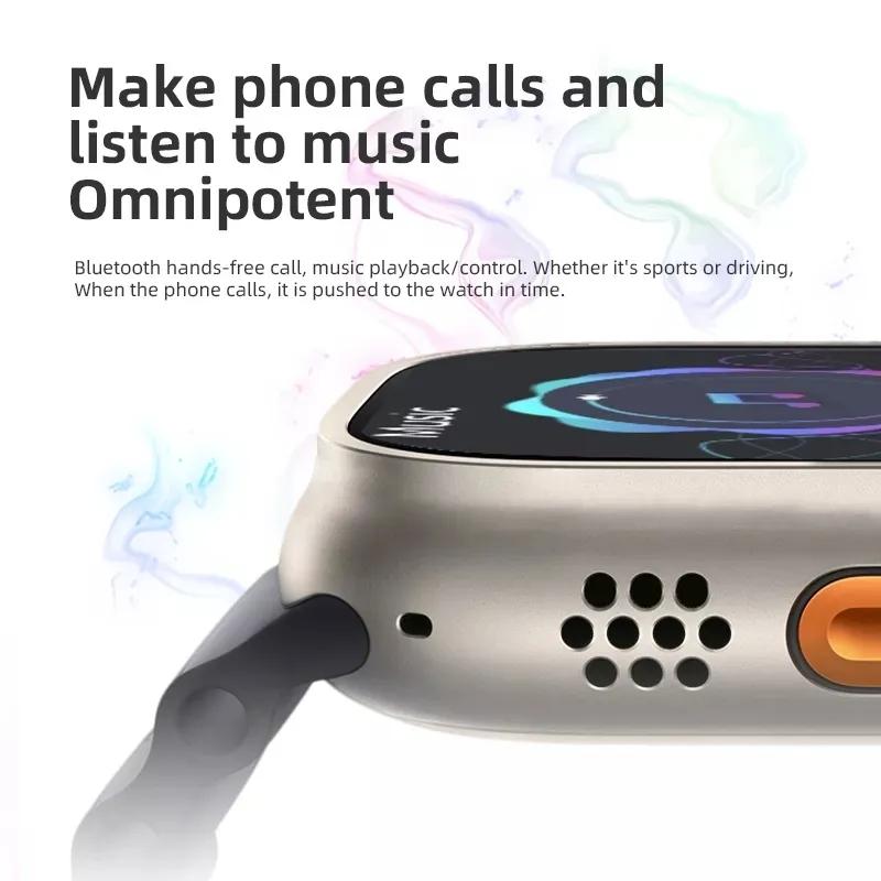 Đồng hồ thông minh mới Ultra Series 8 NFC dành cho nam giới Đồng hồ thông minh 2023 sạc không dây Bluetooth Cuộc gọi cho nam giới Vòng đeo tay thể dục dành cho nữ IOS Điện thoại Android