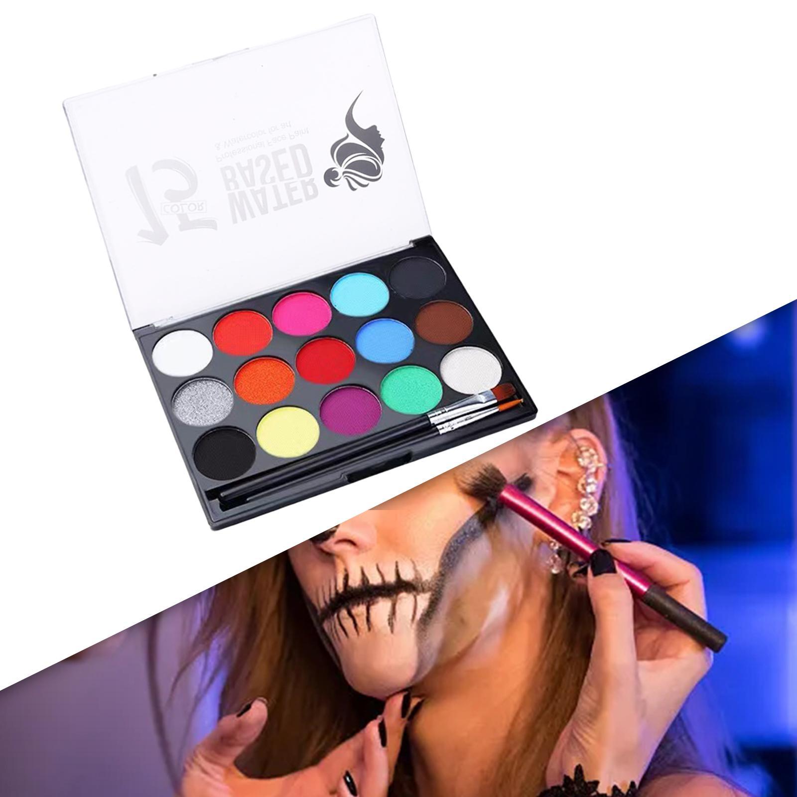 Palette Face Body Paint Set Multicolor Facepaint Pigment Makeup Painting  for Cosplay Costume Stage Performance Party Actors