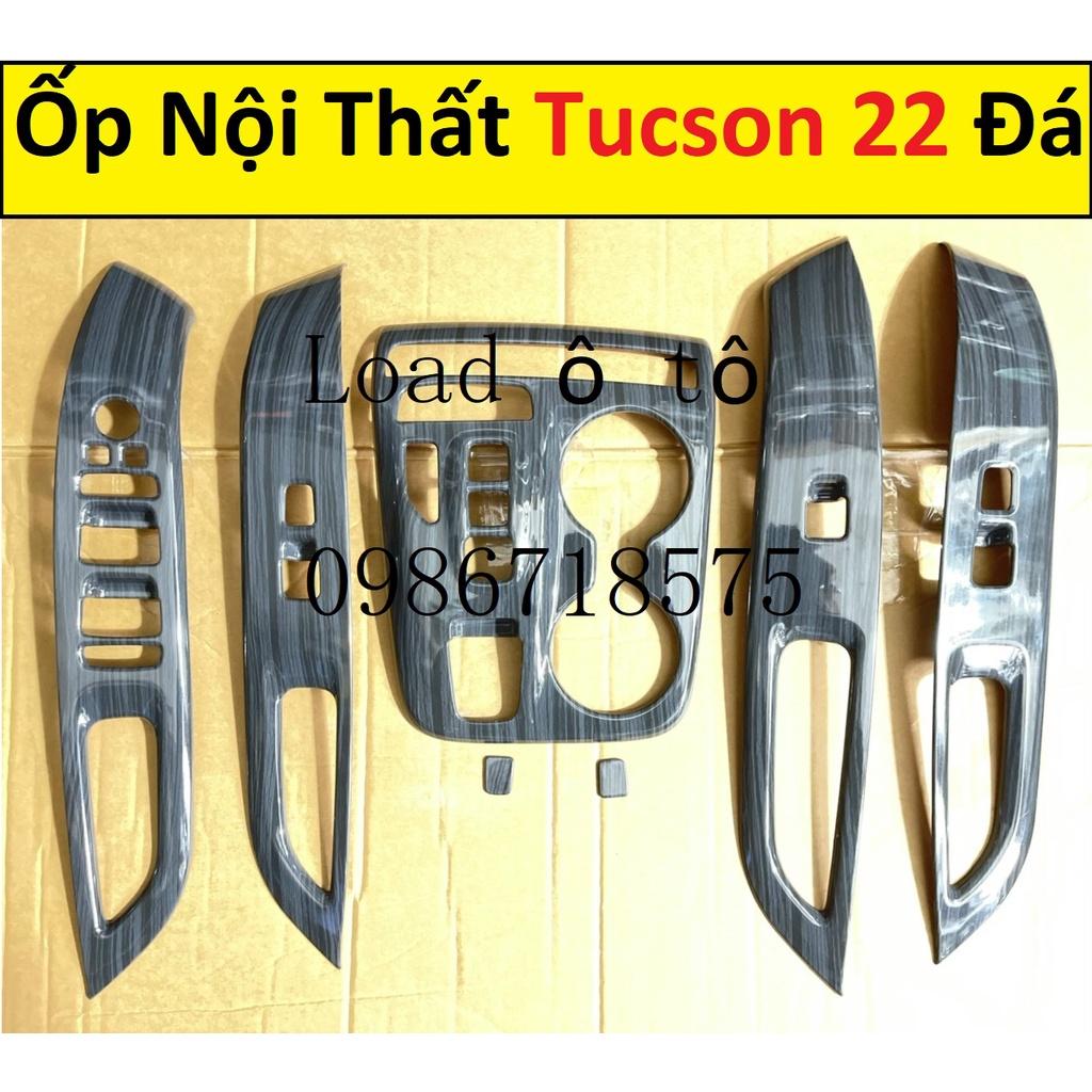 Ốp Nội Thất Xe Huyndai Tucson 2022-23 Mẫu Vân Đá Bóng Cao Cấp