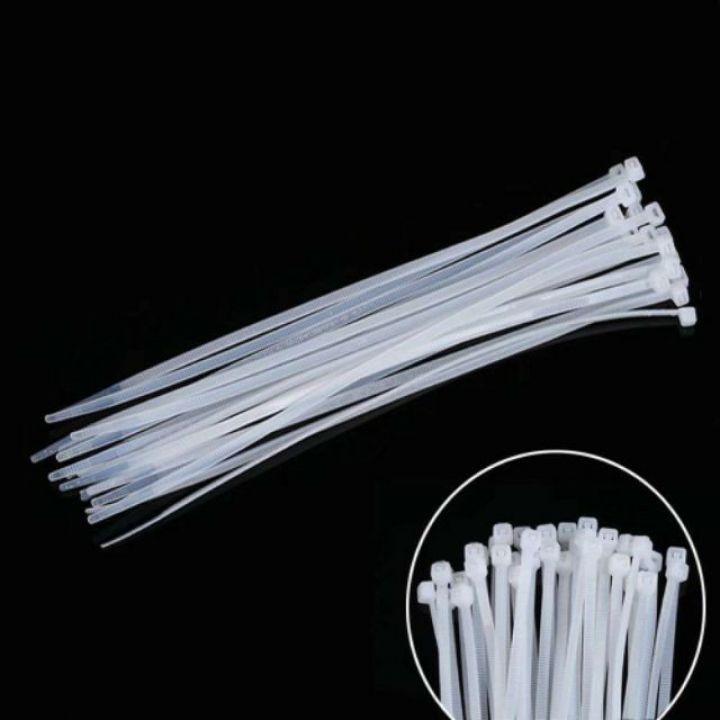 250 cái dây lạt nhựa, dây rút nhựa trắng ngà cỡ 5x400mm