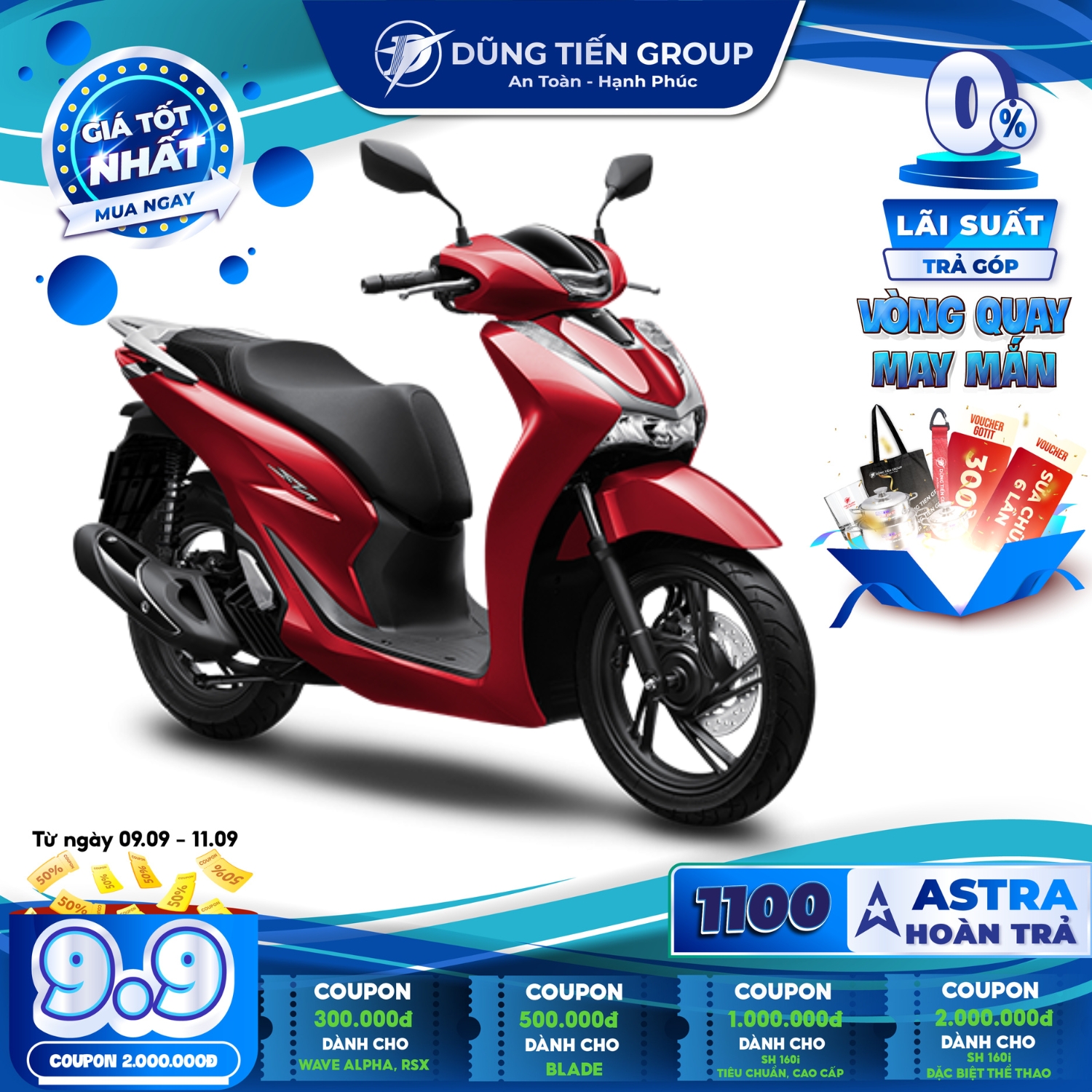 Xe Máy Honda SH125i 2023 - Phiên Bản Cao Cấp - Phanh ABS