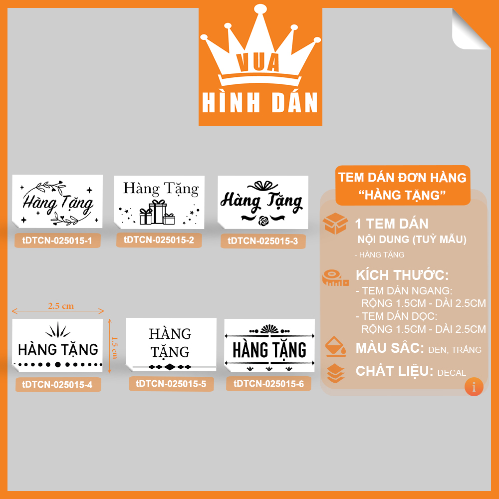 Set 100/500 tem / sticker hàng tặng nhãn dán siêu mini dành cho shop