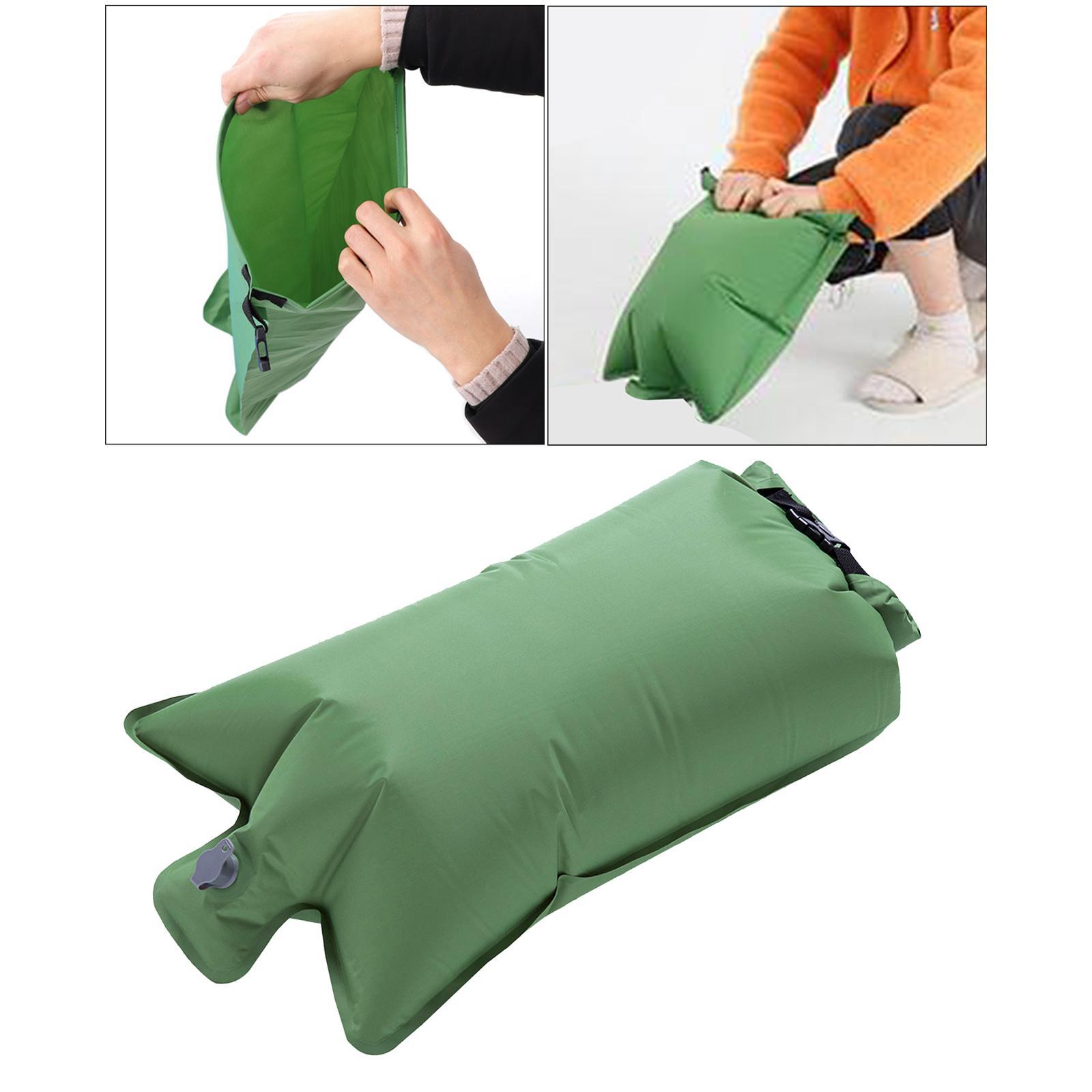 2-3pack Inflatable Camping Mattress Air Mat Sleeping Pad Hiking Roll Up Bucket