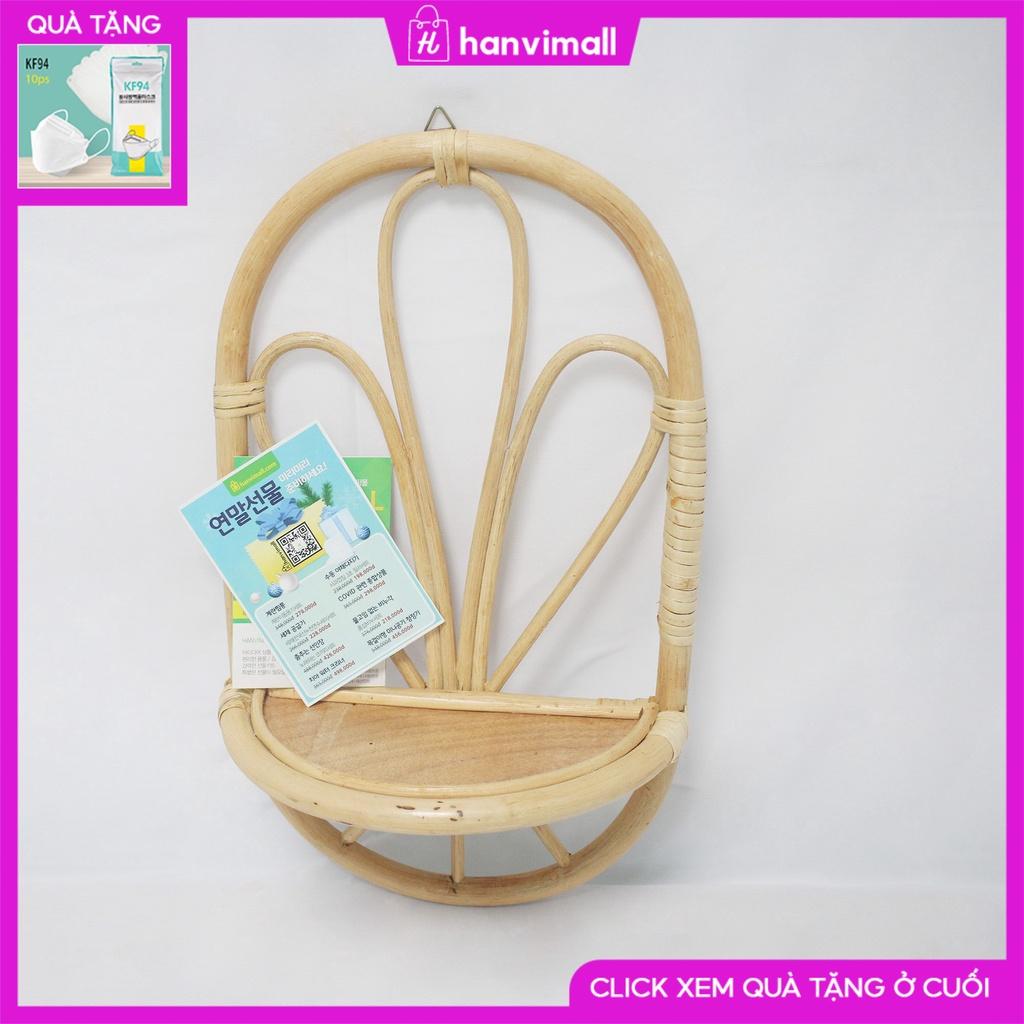 Kệ mây tre đan thủ công trang trí treo tường 100% mây tre tự nhiên hàng cao cấp
