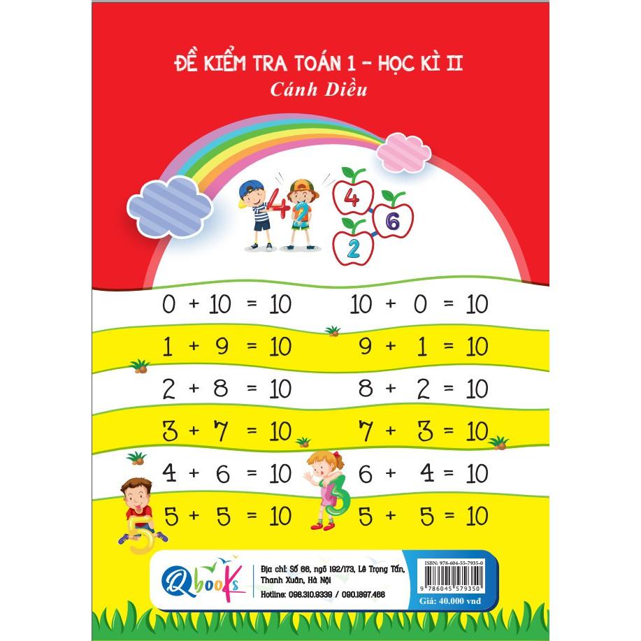 Sách - Đề Kiểm Tra Toán 1 - Cánh Diều - Học Kì 2 (1 cuốn)