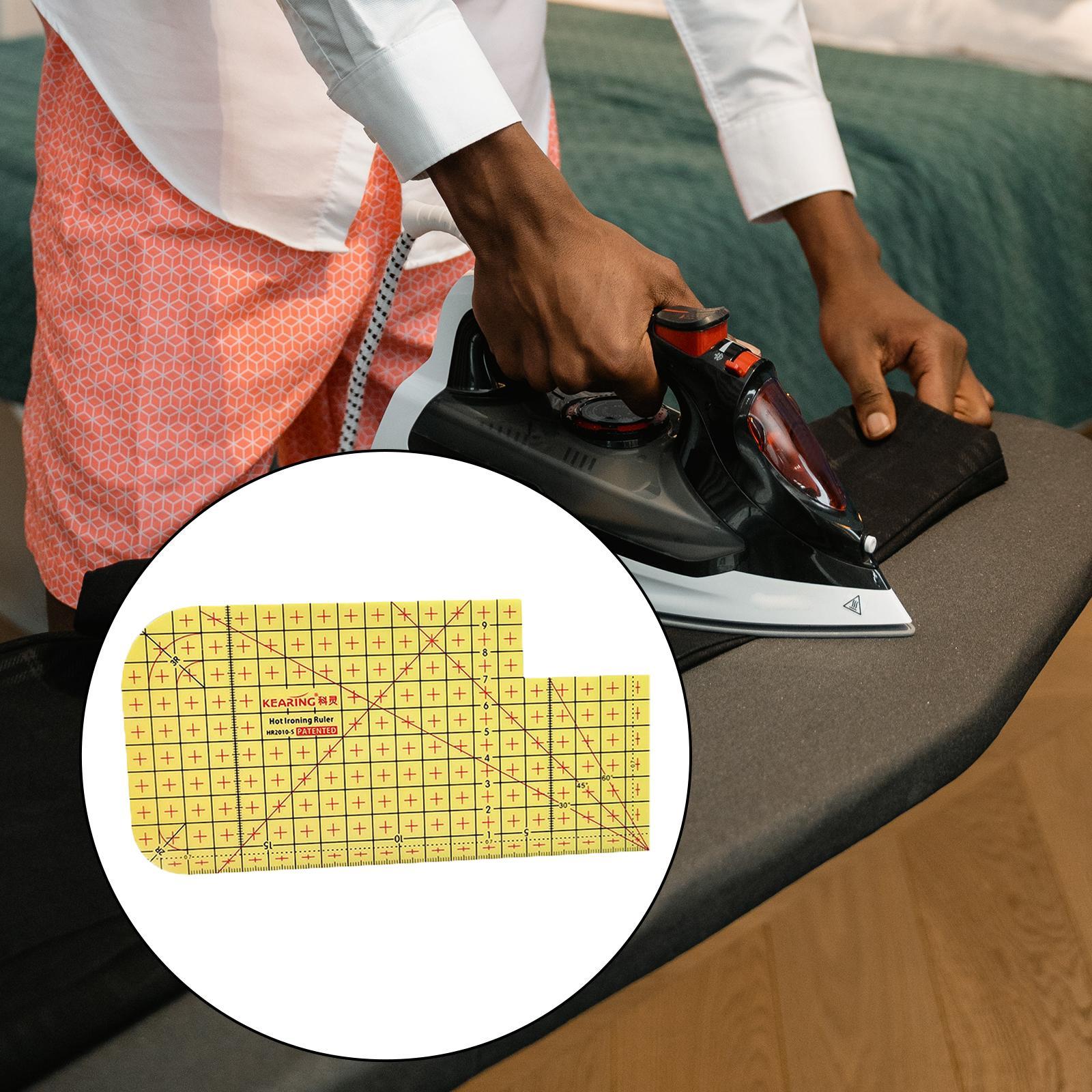 Plastic Hot Hemmer Ruler, Ironing Ruler Hot Ironing Measuring Ruler for Clothing Making