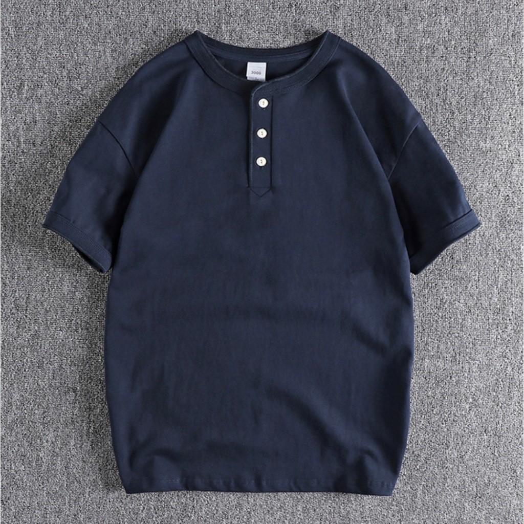 Áo thun cổ trụ 300G phong cách Retro_dã ngoại