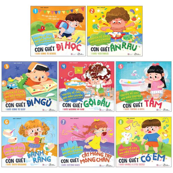 Combo Sách Truyện Kể Cho Miu Hiểu Chuyện Song Ngữ Việt-Anh