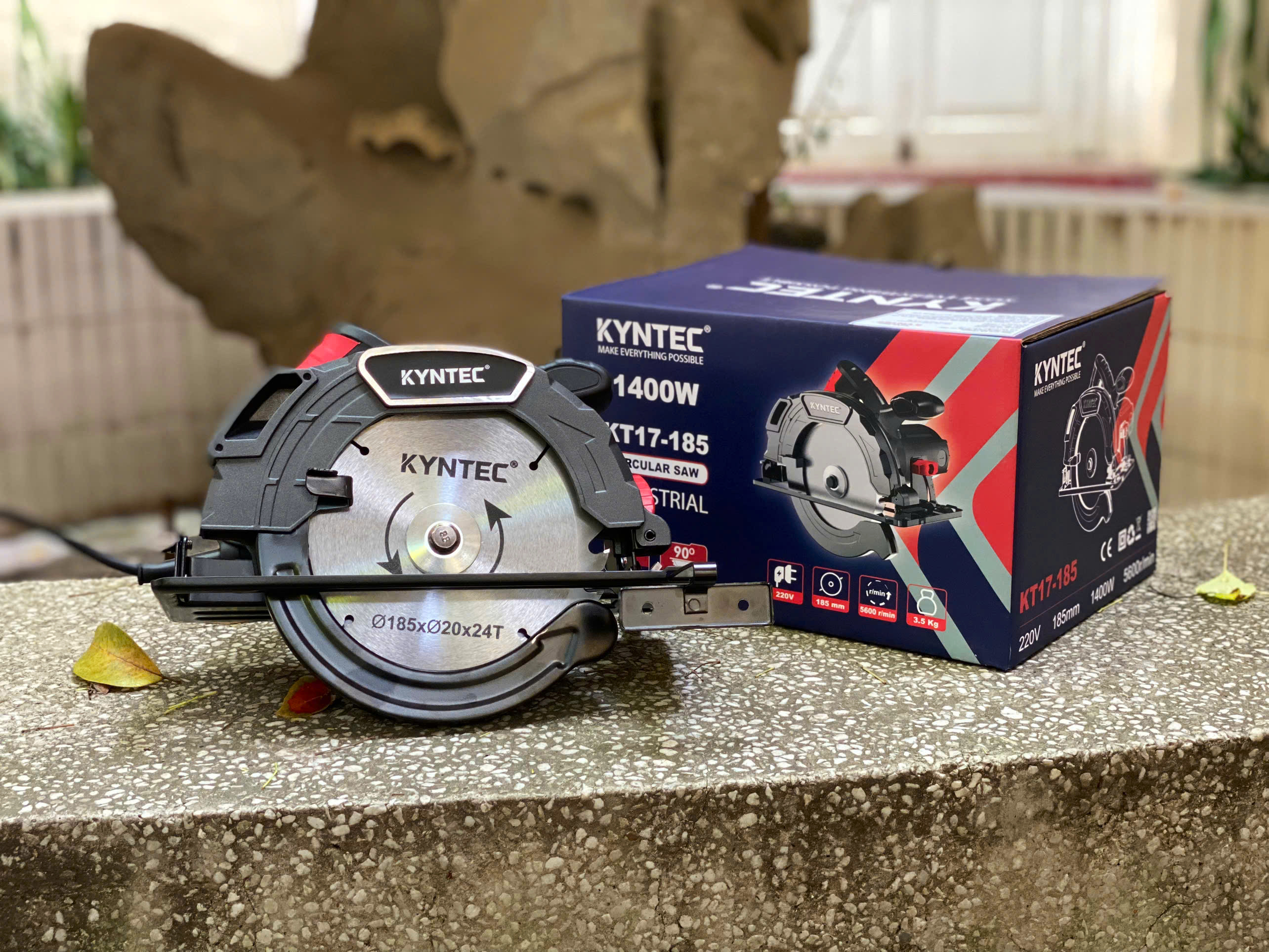 Máy cưa đĩa cưa gỗ cầm tay Kynko Kyntec KT17 - 185 chính hãng