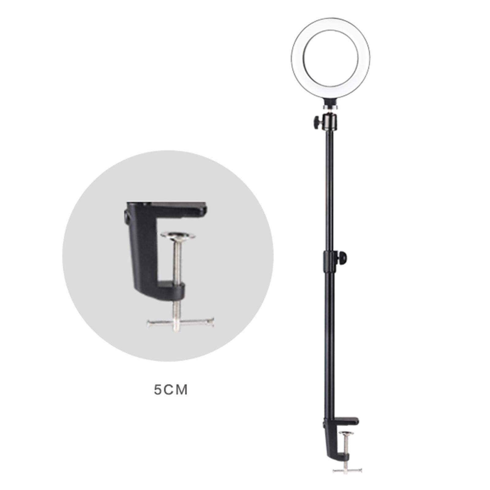 Desk Mounting Stand, 17.7-28.3 inch Adjustable Tabletop Light Stand for Ring Light, Video Light, DSLR, Action Camera