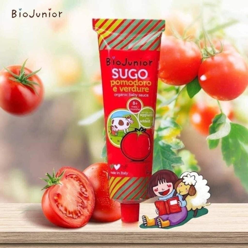 Sốt cà chua hữu cơ cho bé Bio Junior 150g (Từ 8 tháng tuổi), gia vị cho bé, Tương cà cho bé