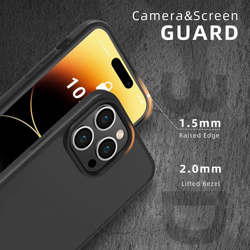 Ốp lưng nhám chống sốc viền silicon cho iPhone 14 Pro (6.1 inch) hiệu X-Level Frosted Sand Case mặt lưng nhám mờ, gờ bảo vệ Camera - hàng nhập khẩu