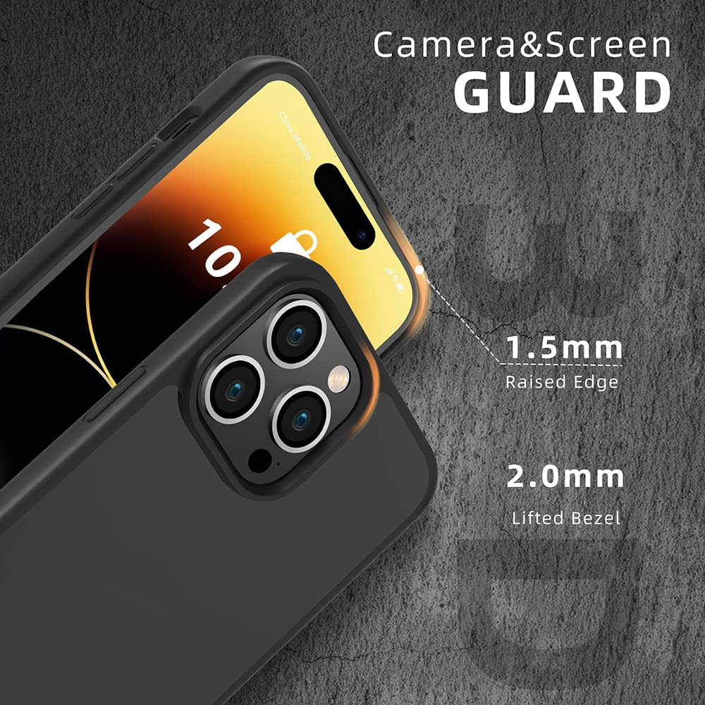 Ốp lưng nhám chống sốc viền silicon cho iPhone 14 Pro Max hiệu X-Level Frosted Sand Case mặt lưng nhám mờ, gờ bảo vệ Camera - hàng nhập khẩu