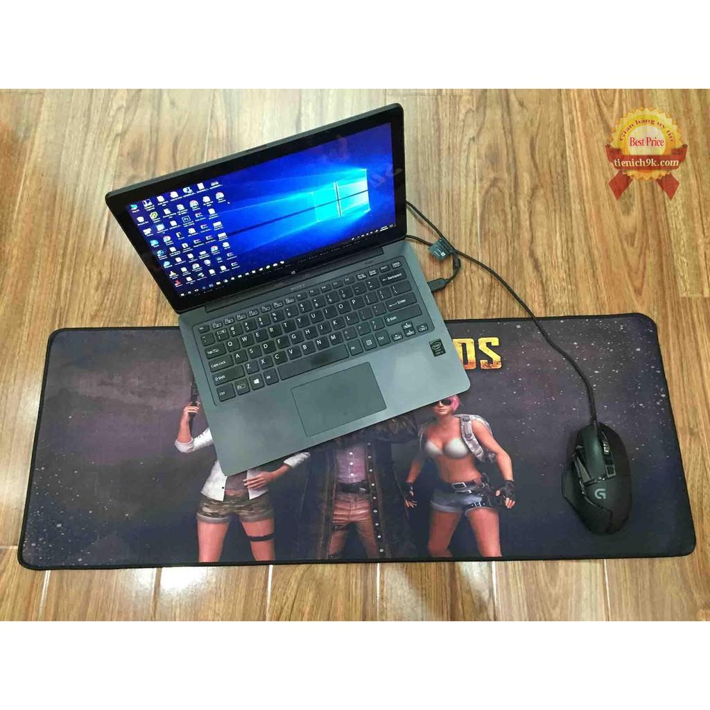 Lót chuột chơi game PUBG bo viền – Bàn di chuột lớn 80x30 cm