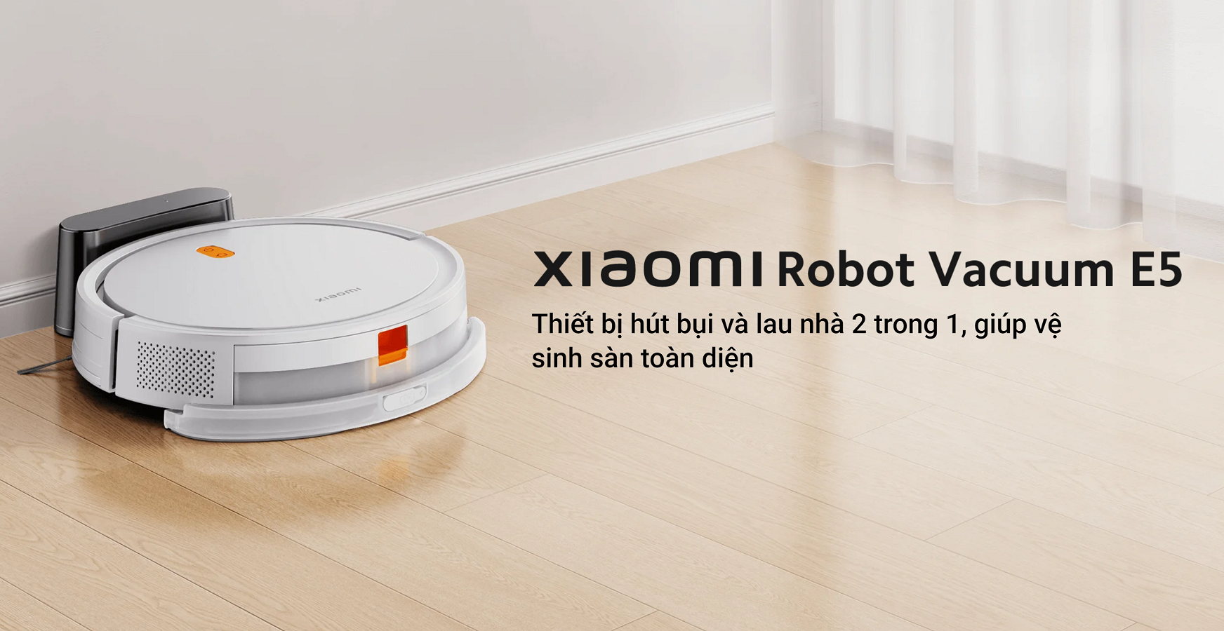 Robot hút bụi lau nhà Xiaomi Robot Vacuum E5 - Hàng chính hãng