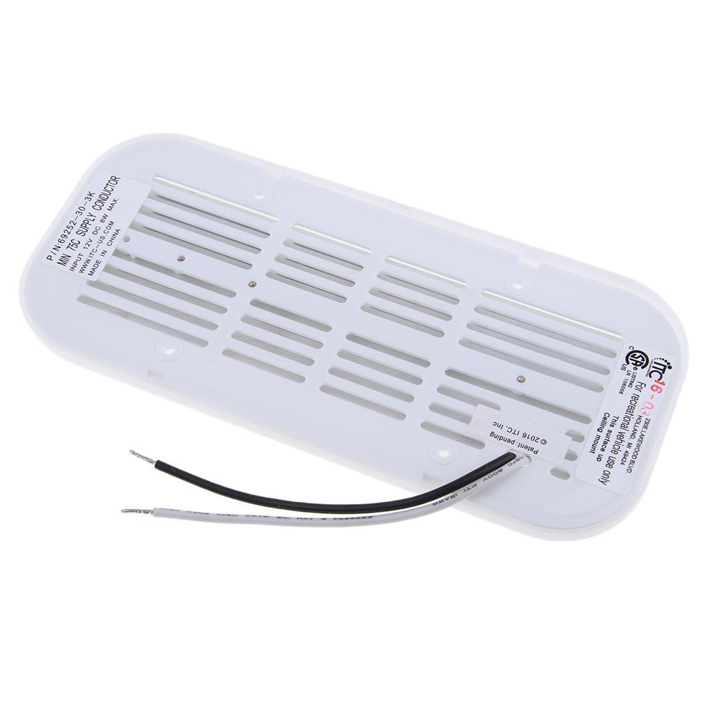 Interior LED Ceiling Light RV Boat Marine Dome 12V 500LM 6000K Surface Mount