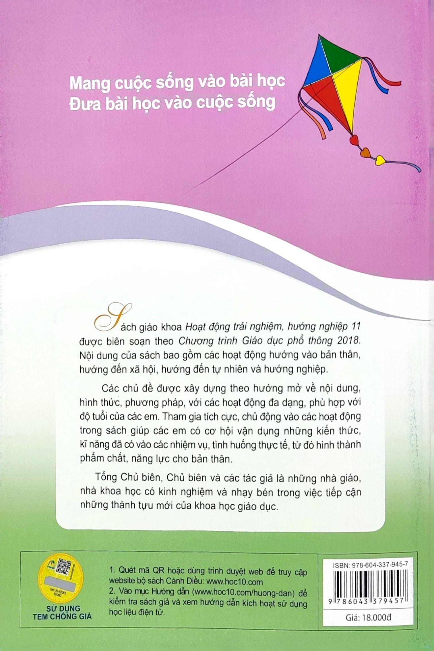 Hoạt Động Trải Nghiệm, Hướng Nghiệp 11