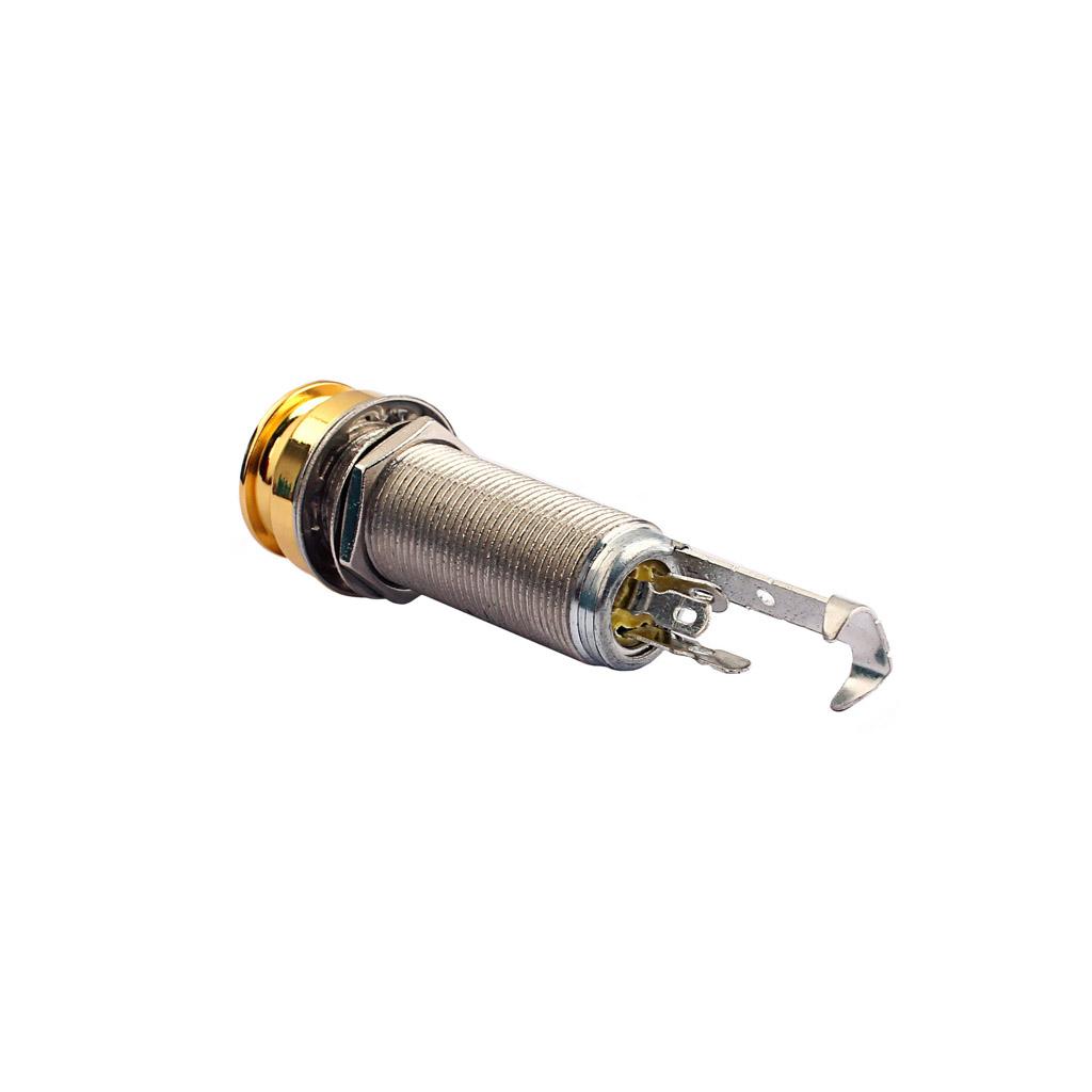 Sunnimix Guitar Bass Cấp Pin Jack Đầu Ra 1/4 Inch Stereo Jack Cắm Ổ Cắm Cho Đàn Acoustic Guitar Điện