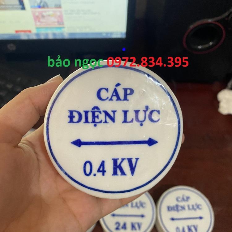 mốc sứ báo cáp,mốc sứ cảnh báo cáp điện lực,mốc sứ cáp điện ngầm