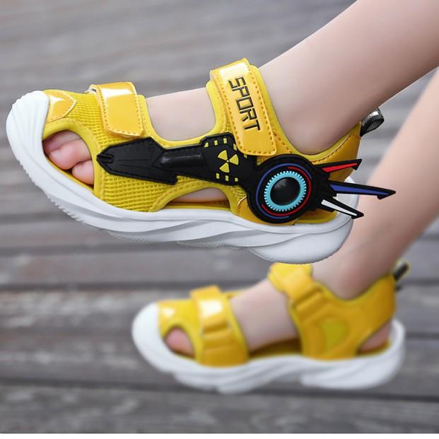 Giày Sandal bé trai bít mũi, đế mềm, chống trượt cao cấp từ 3-12 tuổi