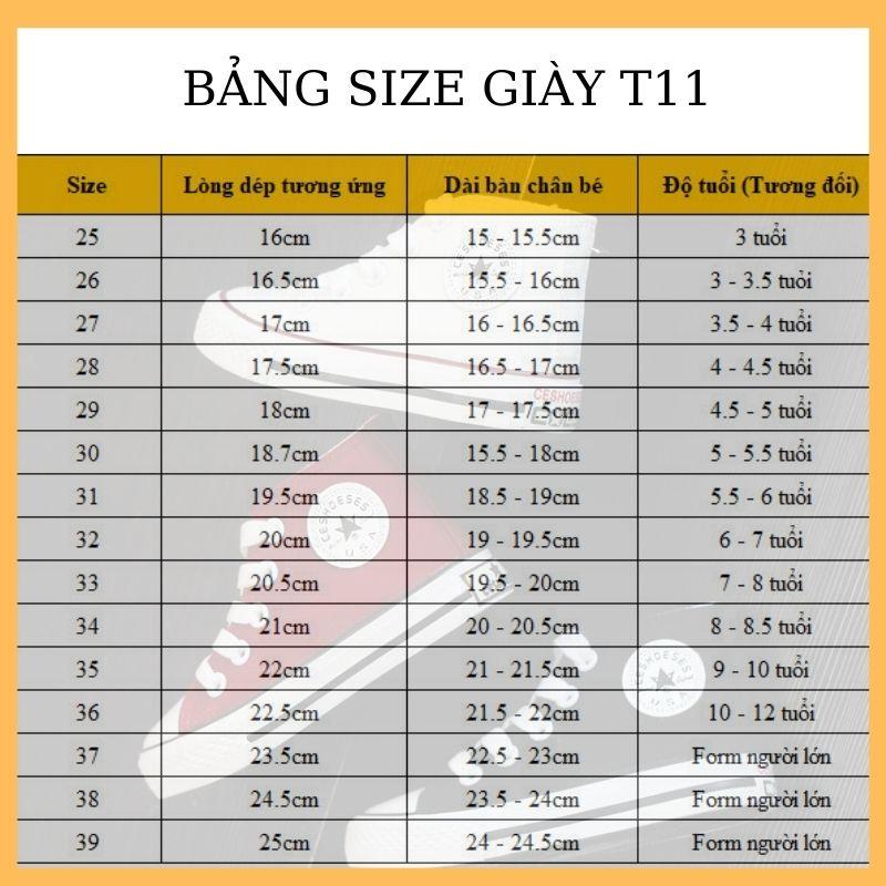 Giày trẻ em bé trai bé gái T11 màu đỏ thể thao cột dây, khóa kéo năng động và cá tính cho bé 3 – 12 tuổi đi học