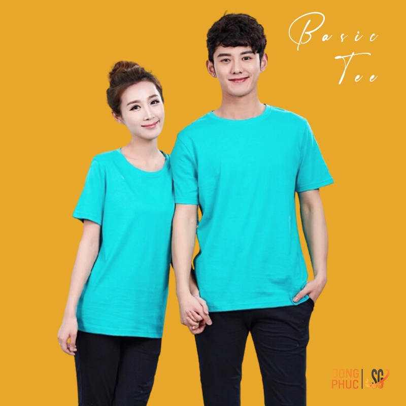 Áo Thun Trơn Màu Thiên Thanh - THUN COTTON - đủ size ATTTT