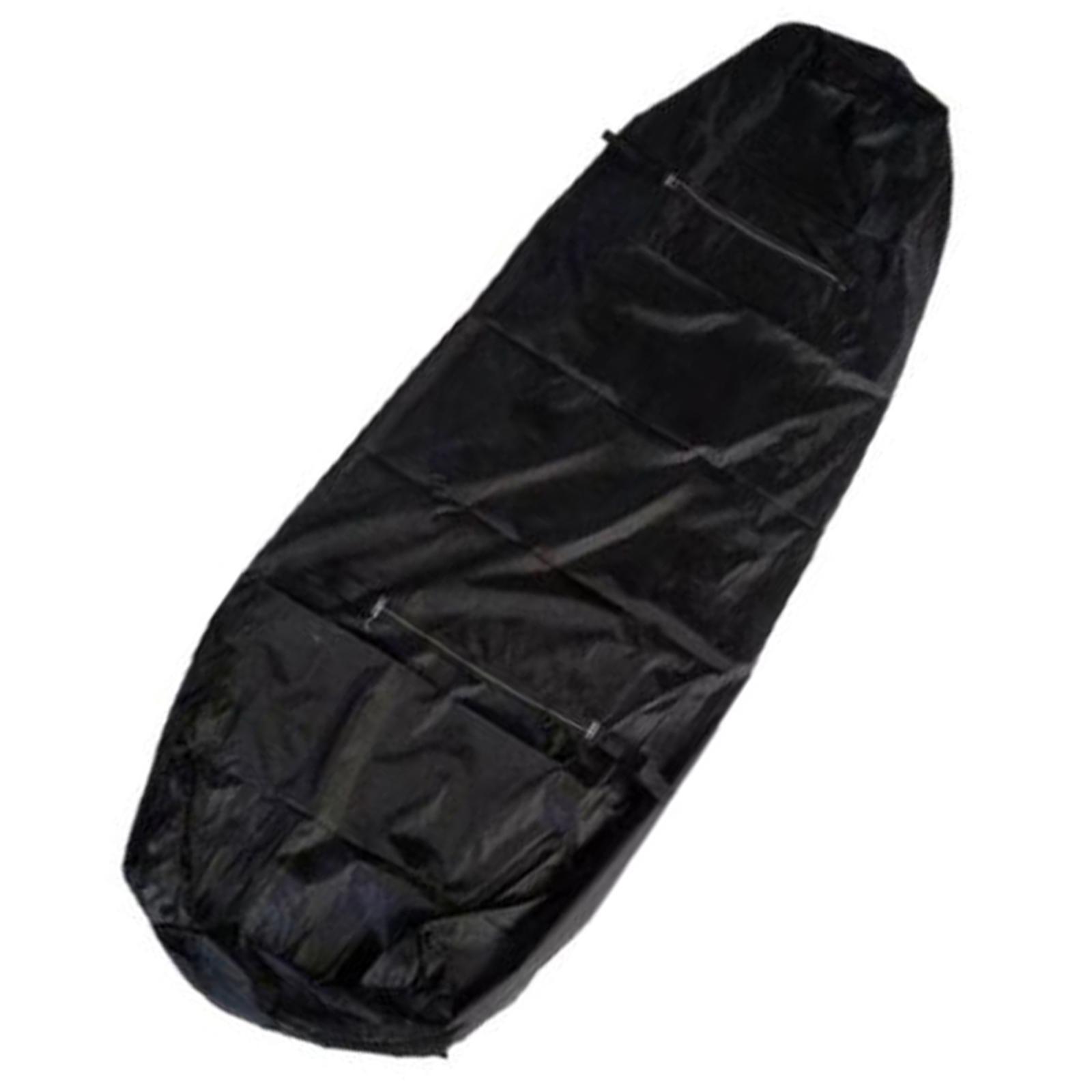 Disposable Body Bag Stretcher Waterproof Portable Black for Hiking Outdoor