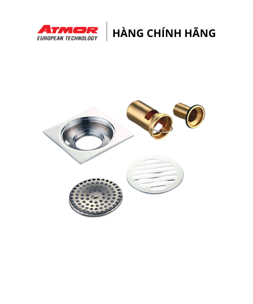 Phễu Thoát Ban Công Inox Cao Cấp Khử Mùi ATMOR – AH110W