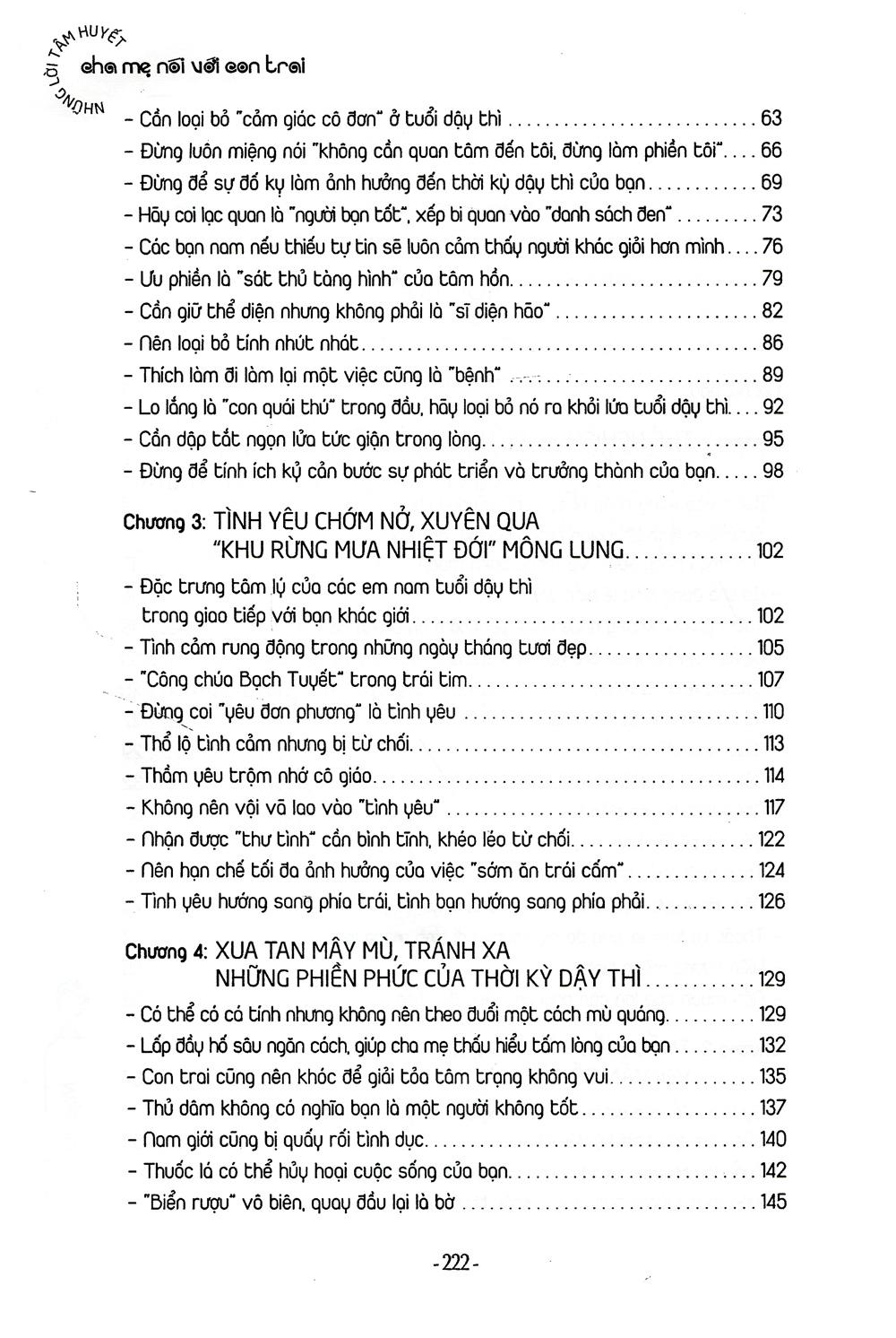 Sách Những Lời Tâm Huyết Cha Mẹ Nói Với Con Trai