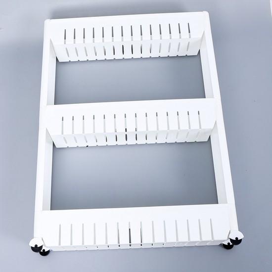Kệ để đồ nhà bếp 3 tầng cao cấp có bánh xe