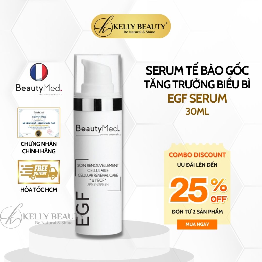 Serum EGF BeautyMed - Tế Bào Gốc Tăng Trưởng Biểu Bì; Mờ Sẹo, Giảm Nếp Nhăn | Kelly Beauty