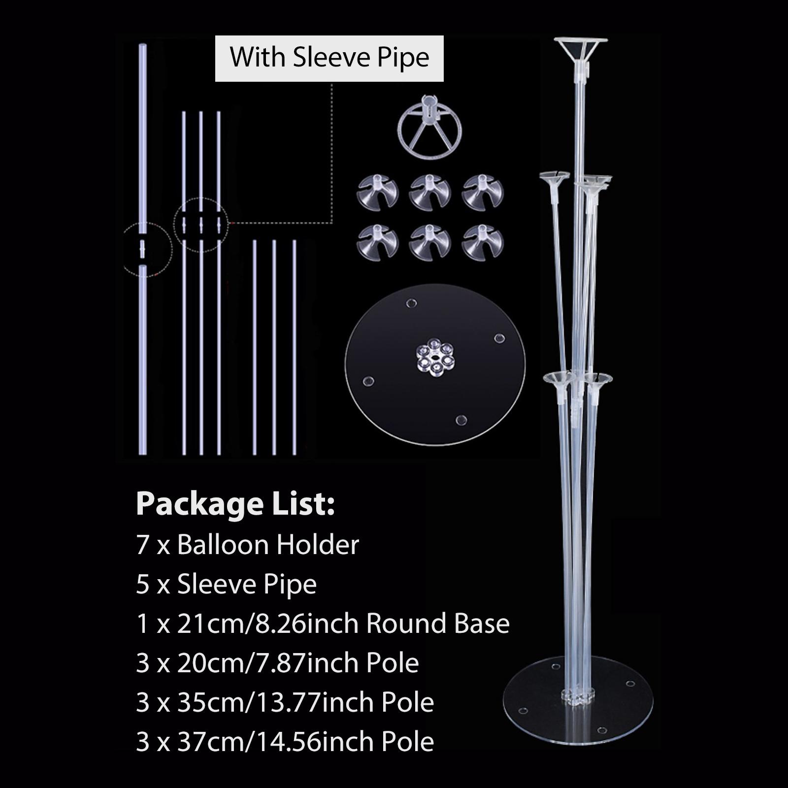 Balloon Holder Stand Balloon Stand Kit Table Desktop Balloon Holder with 7 Balloon Sticks Birthday Wedding Party Decor