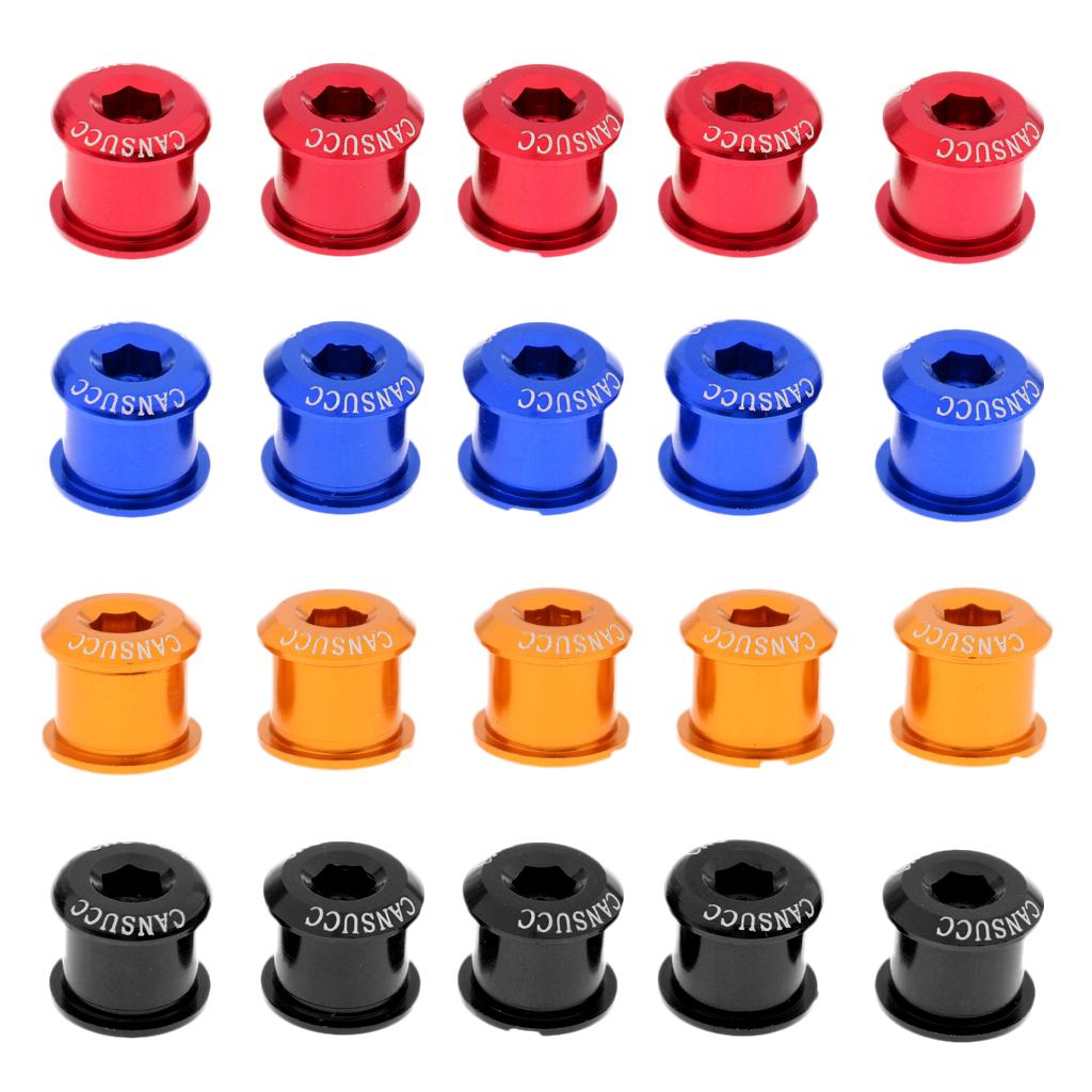 5 Cái Nhôm Hợp Hợp Xe đạp Xe đạp Chainring Crankset Bolt Vít