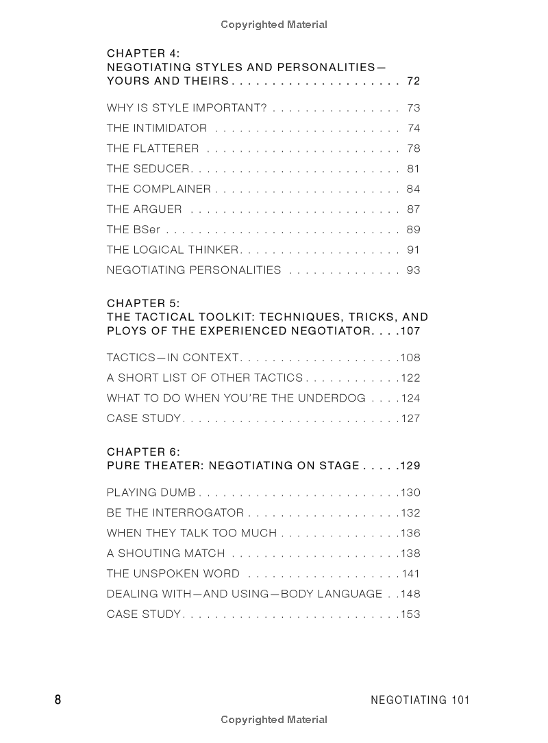 Negotiating 101 : From Planning Your Strategy To Finding A Common Ground, An Essential Guide To The Art Of Negotiating