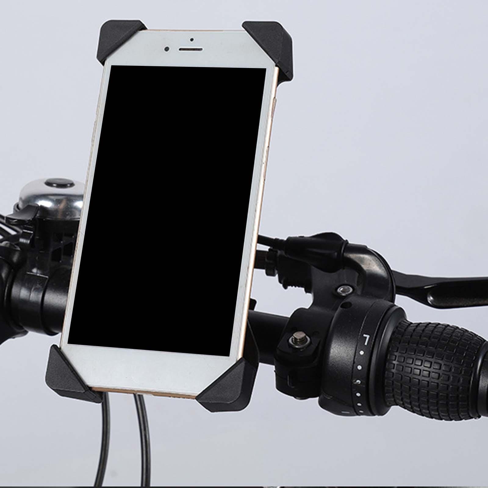 Universal Bike Motorcycle Handlebar Mount Holder Mobile Phone Bracket Black