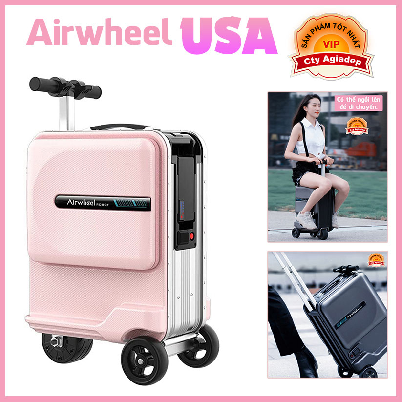 Vali điện Airwheel USA lái được giới của showbiz nhà giàu thông minh