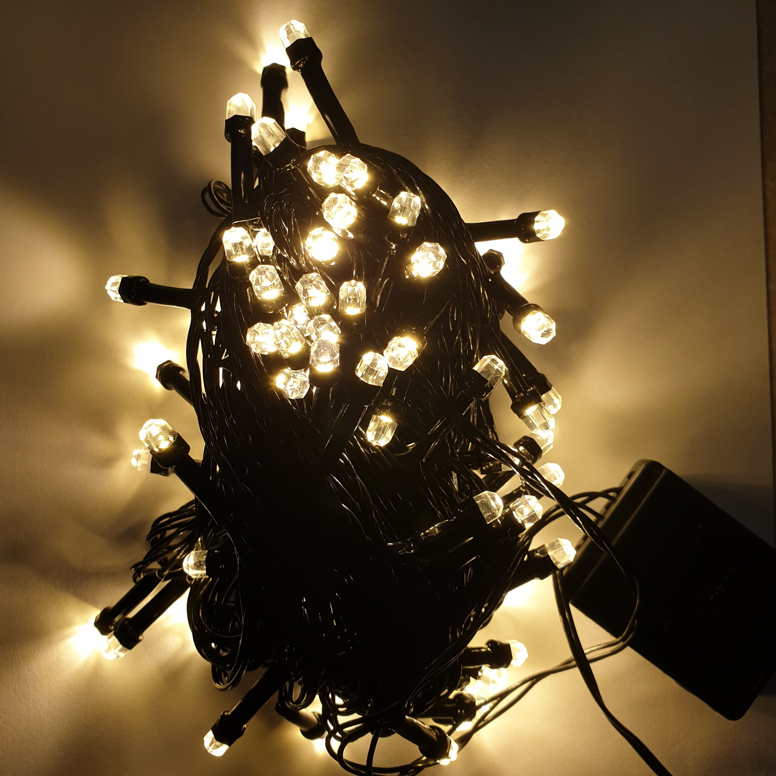 Dây Đèn LED Bóng Lục Giác Chống Nước Trang Trí Ngoài Trời