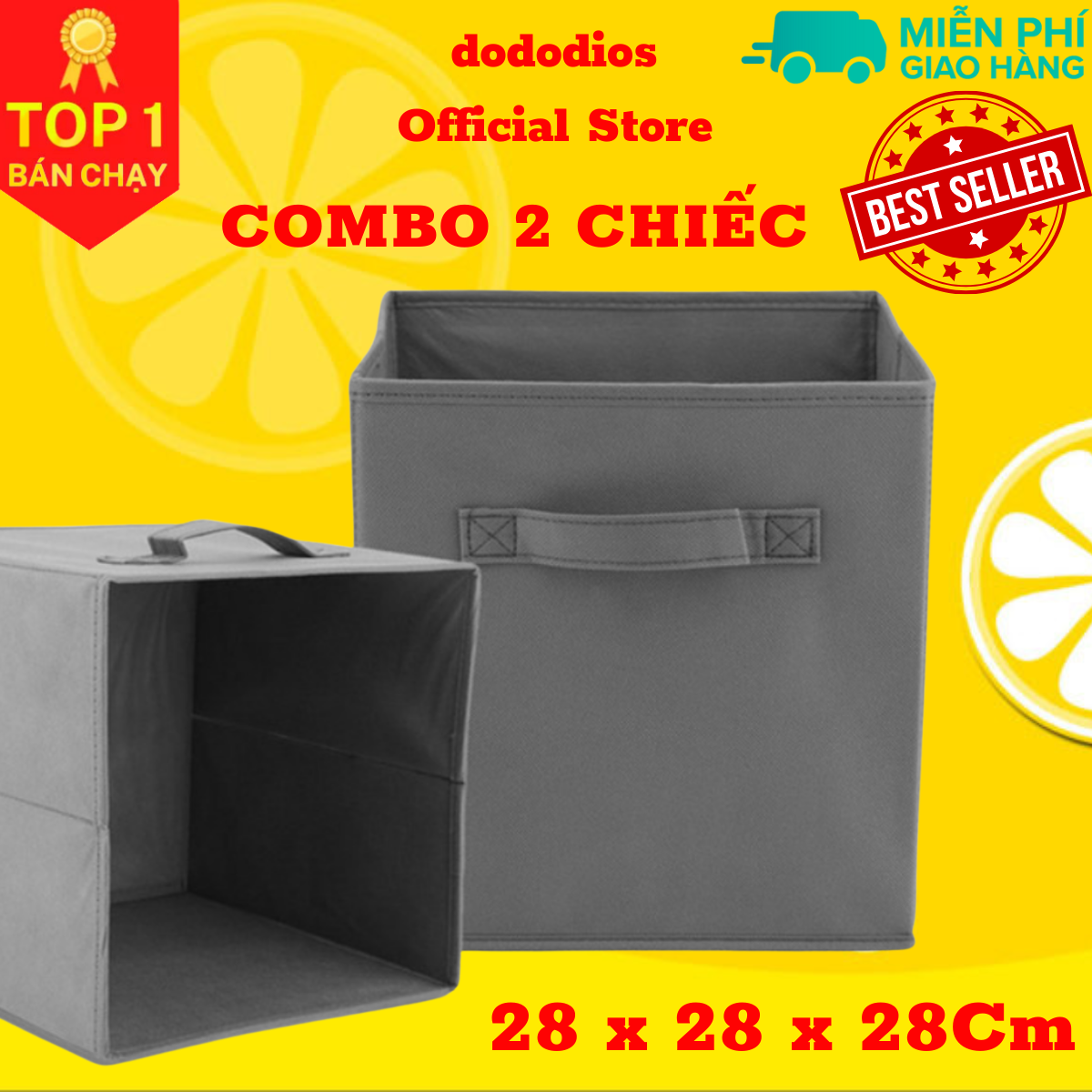 combo 2 Hộp vải đựng quần áo chia ngăn, khay đựng đồ lót, tất vớ gấp gọn tiện lợi hàng VNXK Nhật Bản, Hộp Vải Đựng Đồ Tiện Lợi, Thùng Đựng Quần Áo Đa Năng, hộp tủ đựng đồ đa năng bằng vải không dệt dododios