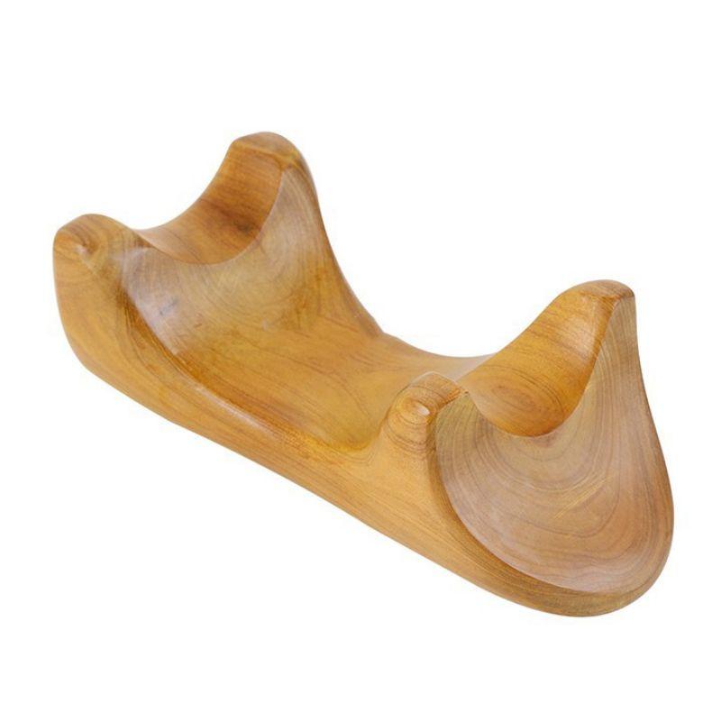 Dụng cụ ấn huyệt, cạo gió bằng gỗ thơm hình con ếch massage kiểu thái