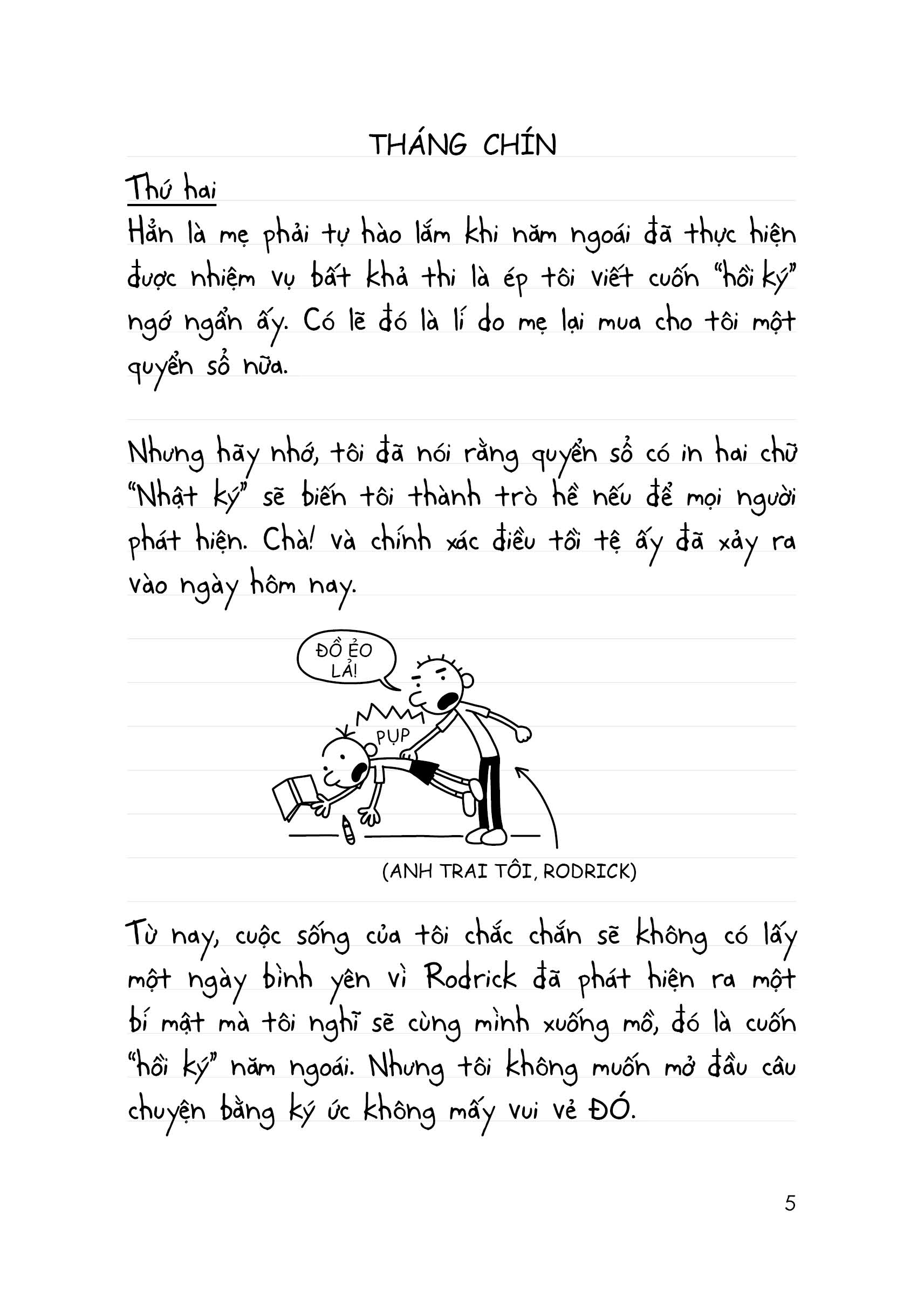 Nhật Ký Chú Bé Nhút Nhát - Tập 2 (Luật của Rodrick) -Phiên bản Tiếng Việt