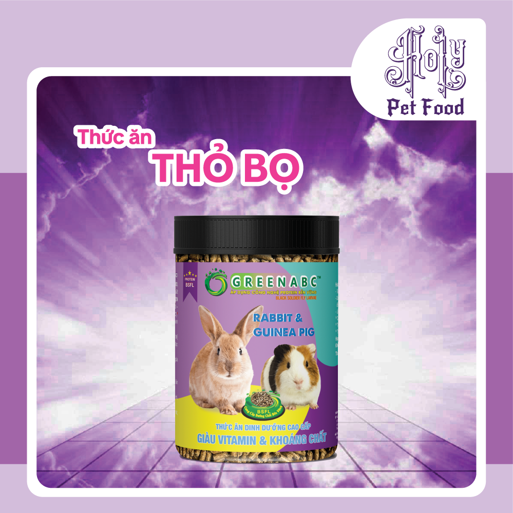 Thức ăn THỎ BỌ, Rabbit, Guinea Pig - Cơ thể săn chắc, Tăng đề kháng - hộp 480g