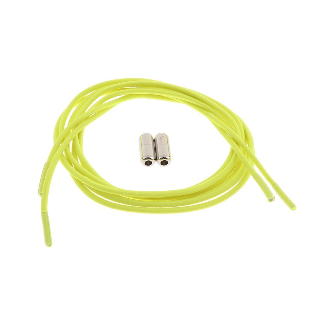 2pcs/Set Unisex Shoe Laces Elastic Rubber Shoelaces Elastics