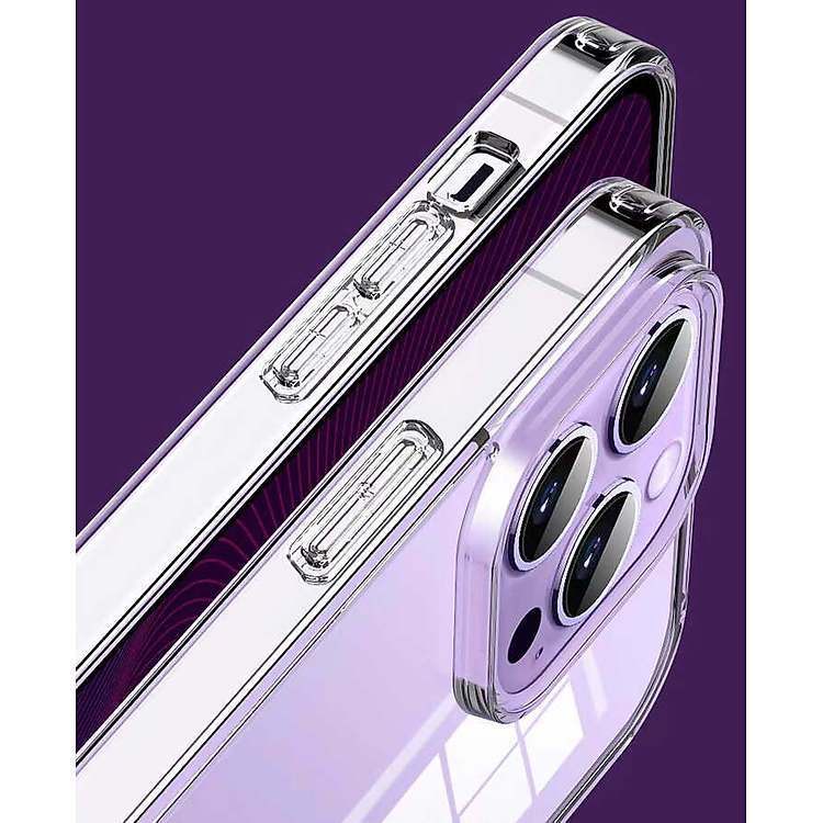 Ốp lưng silicon trong suốt cho iPhone 14 / 14 Plus / 14 Pro / 14 Pro Max hiệu WiWU Concise Series ZCC-108 siêu mỏng 1.5mm độ trong tuyệt đối, chống trầy xước, tản nhiệt tốt - Hàng nhập khẩu