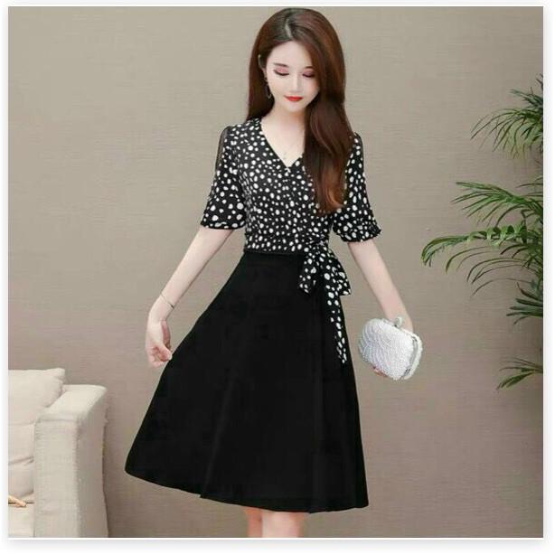 ĐẦM LỤA THIẾT KẾ HỌA TIẾT ĐƠN GIẨN NHƯNG KHÔNG KÉM PHẦN SANG TRỌNG KHÁNH AN STORE