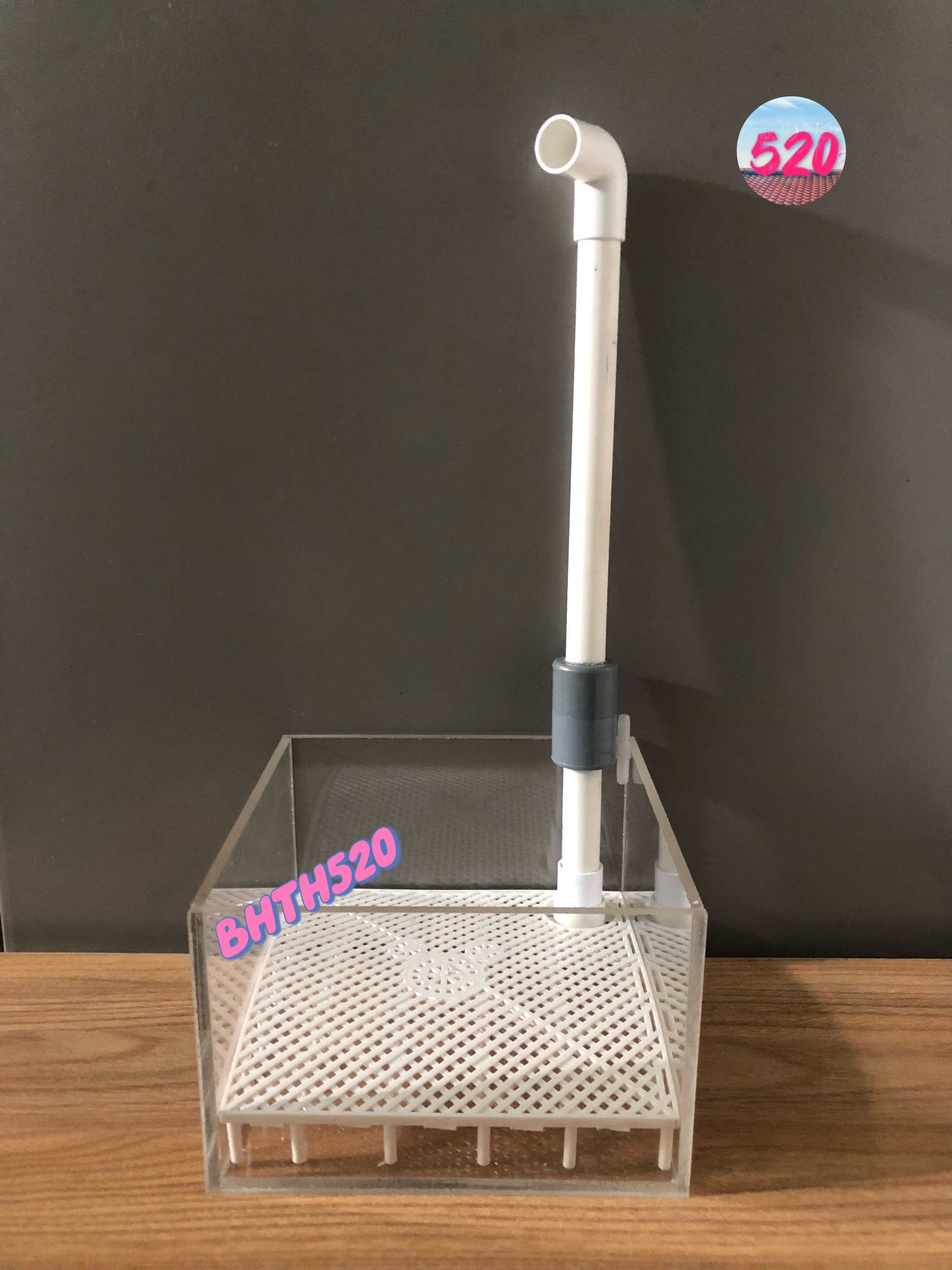 Bộ lọc Taiwan/ Bộ lọc hồ thuỷ sinh/ Bộ lọc đáy airlift 15x15x10cm