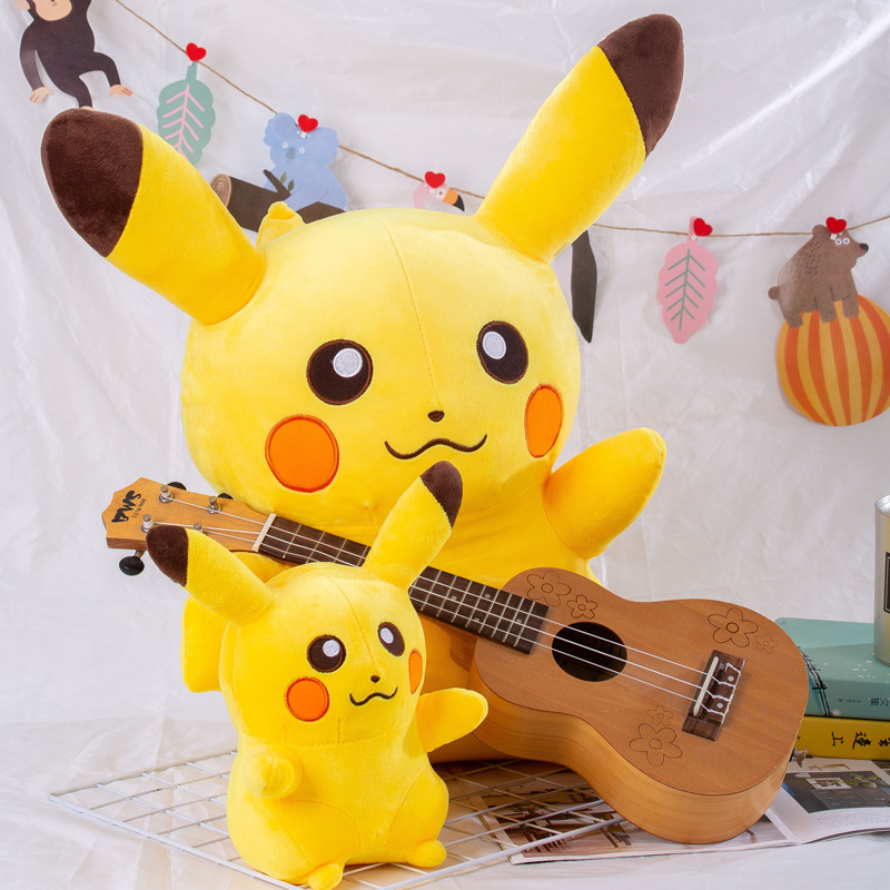 Gấu Bông Pikachu Dễ Thương Siêu Mềm Mịn Cho Bé (20cm---65cm) Hàng Xịn Cao Cấp Loại 1, An Toàn Cho Người Sử Dụng (Tặng Kèm 1 Ví Da 12 Ngăn Đựng Thẻ ATM, CCCD)