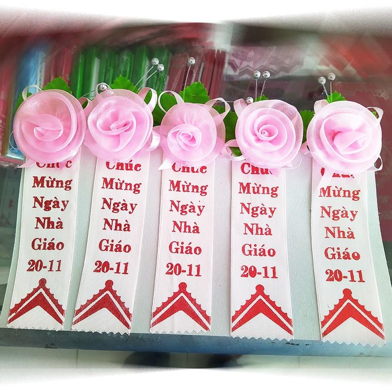 Hoa Vải Cài Áo Cho Thầy Cô Mừng Ngày Nhà Giáo Việt Nam 20-11